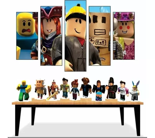 kit 8 displays de mdf de 20cm roblox