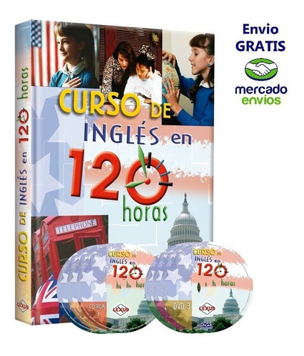 Curso De Inglés En 120 Horas Libro + 3 Cd-rom + 3 Dvd Origin