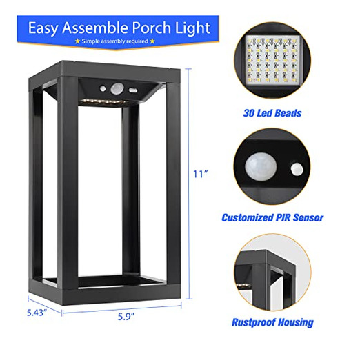 Luz Solar Exterior Con Sensor De Movimiento - Impermeable Y