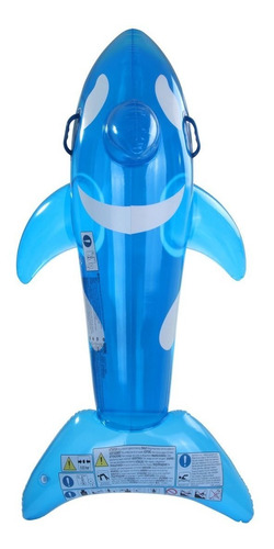 Imagen 4 de 8 de Ballena Inflable Transparente Flotador Pileta 145 X 80cm