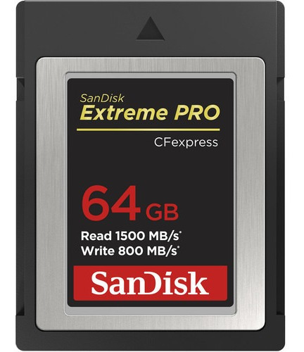 Tarjeta Sandisk Extreme Pro Cfexpress Tipo B 1500 MB/s de 64 GB