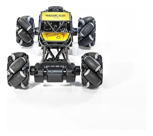 Carrinho 4x4 Controle Remoto Pickup Giro 360 Graus P Cor Amarelo