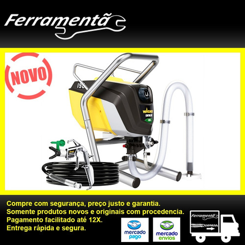 Imagem 3 de 8 de Máquina Pintura Airless Wagner Pro 190 220 V Novo Garantia