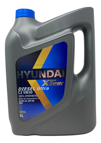 Aceite para motor Hyundai sintético 5W-30 6 litros