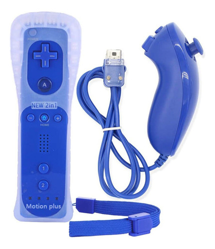 Controle Wii Remote Plus + Nunchuk Compatível Nintendo Wii/u