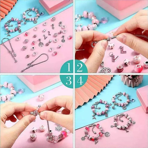 Kit De Joyas Para Niños, Pulsera De Bricolaje, Princesas