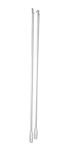Imagen 1 de 6 de Bastones Para Riel De Cortina De 75 Cm X Par - Sd Deco