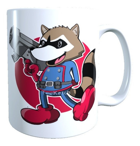 Taza - Tazón Diseño Rocket Raccoon Animado, 320 Cc