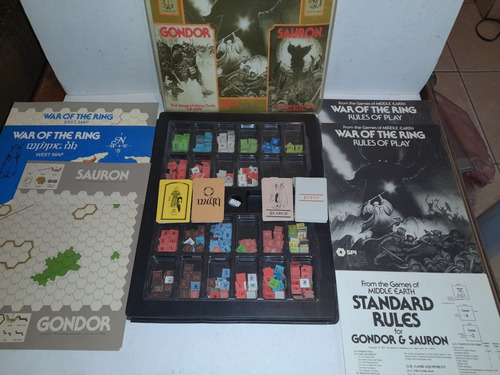 Middle Earth The Ring Trilogy Juego De Mesa Spi Tolkien 1977 (Usado)