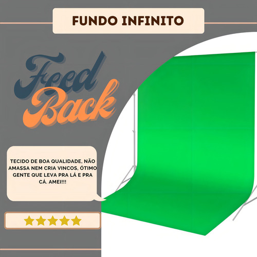 Tela Chroma Key Infinity Background Studio de 5 x 3,60 metros, color vino