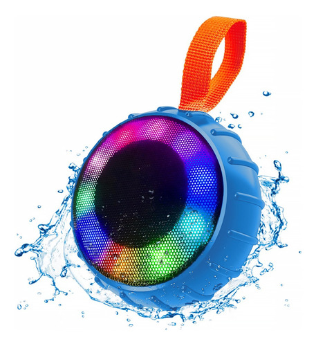 Caixa De Som Bluetooth Portátil Potente À Prova D'agua Inova Cor Azul