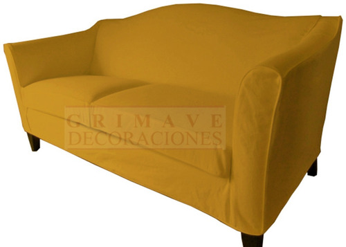 Imagen 2 de 10 de Funda A Medida Sillon 2 Cuerpos Tela Pamana-madras-rafia