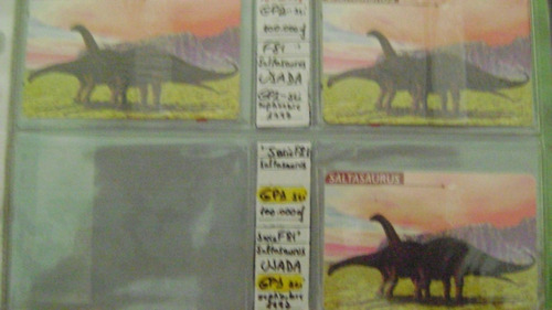 Tarjeta Telefonica Colecc F.81 Dinosaurios Saltasaurus Usada