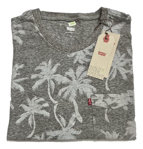 Remera Levi's Ss Full Print Tee  Palms  - Importada