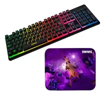 Comprar Teclado Gamer Halion Fancy Rgb + Pad Mouse Gamer Grande
