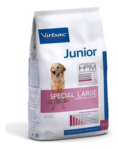 Croquetas Virbac Para Perro Junior Large & Medium Bolsa 12kg