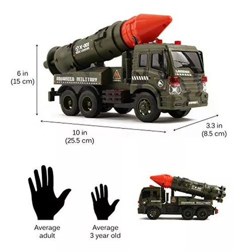 Vokodo Militar Launcher Camión Fricción De Combate Con Sonid