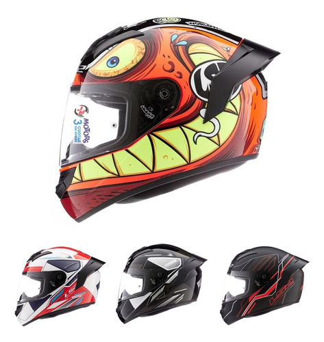 Jm Casco Integral Ls2 Rookie 352 Rampage Beta Chaser Spoiler