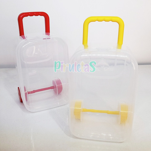 Valijita Carrito Souvenirs Masa + Molde + Herramientas X10u