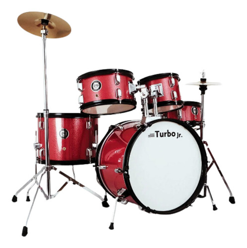 Bateria Turbo Junior-rd Vermelha Sparkle