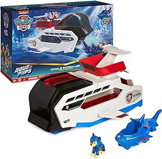 Paw Patrol, Ballena Patroller De Aqua Pups Con Figura De Acc