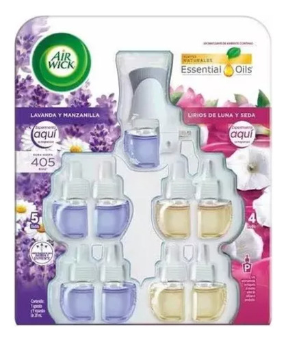 Air Wick, Eléctrico Un Aparato Con 9 Repuestos