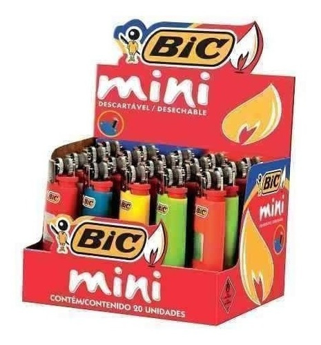 Encendedor Bic J5 Mini Bs X 20 Unidades