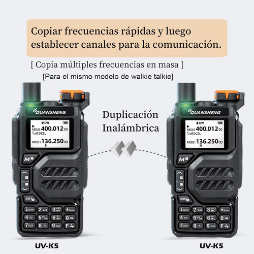 Radios Wokitokis Ptt, 5 W, Am/fm, Uhf/vhf, 50-600 Mhz, Tipo