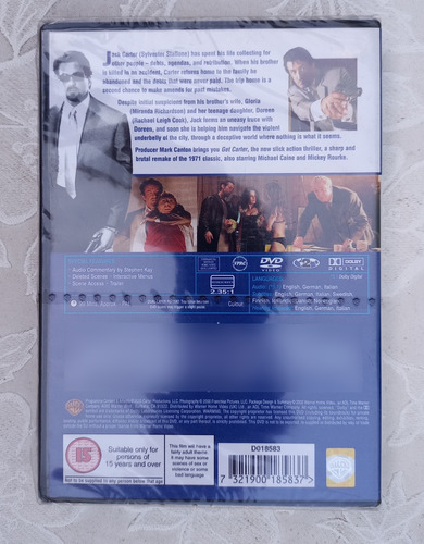 Get Carter Stallone Dvd Nuevo Sellado Importado Inglés Leer+