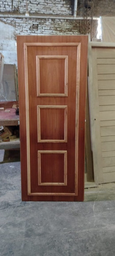 Puerta De Interior Con Molduras Aplicadas 70x200 Extra Porch Marrón