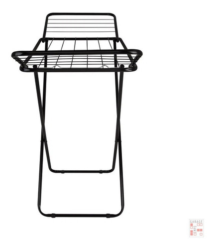 Imagen 4 de 7 de Tendedero De Pie Plegable Acero 8 Mts Ropa Mor - Garageimpo