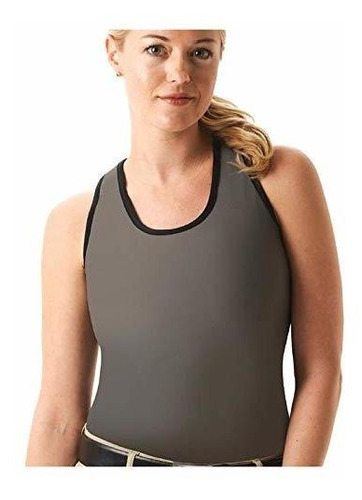 Tops - Cheata Trotter Tank X-small Gris - Negro