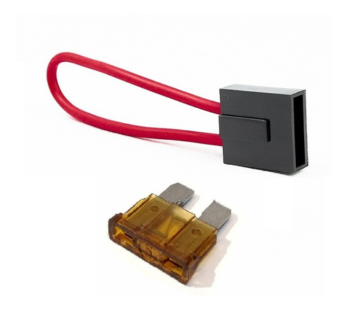 10 Porta Fusível Automotivo Lâmina 2,5mm E 10 Fusiveis 5a