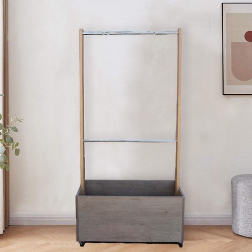 Closet Hogare, Perchero Organizador, Percheros De Madera Color Rustik