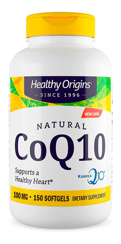 Coenzima Q10 Coq10 100mg Healthy Origins 150 Softgels