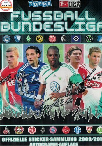 Álbum Bundesliga Liga Alemana 2009/2010 Completo Topps