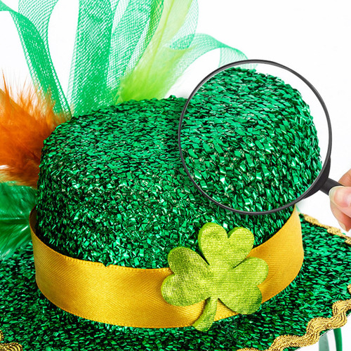 Diadema Del Día De San Patricio, Sombrero De Plumas,