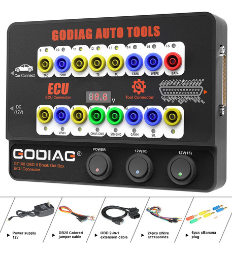 Gt100 Automotive Tools Obd Ii - Conector Ecu De Caja De Rupt