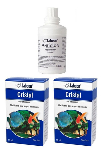 Kit 2un Alcon Cristal 15ml + 1un Alcon Anticlor 100ml