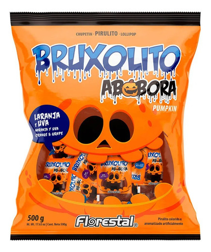 Pirulito Bruxolito Abóbora 500g - Florestal 