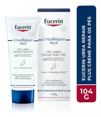 Creme Hidratante Para Os Pés Eurecin 10% Ureia 100ml Neutra
