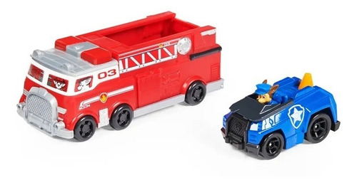 Camión Paw Patrol Ultimate Firetruck Metal Marshall Y Chase