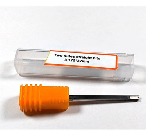 Fresa De 2 Labios Rectos Para Corte 3.175*32mm Inc Igv