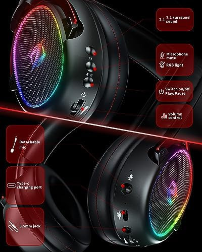 Auriculares Inalámbricos Ozeino Para Juegos Ps5, Ps4, Pc