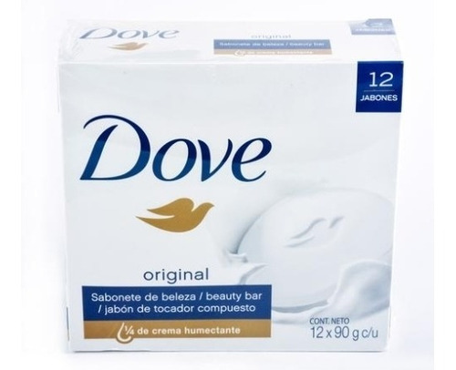 Dove Jabón Barra 12 Unidades/90 G/3 Oz - Kg a $4543