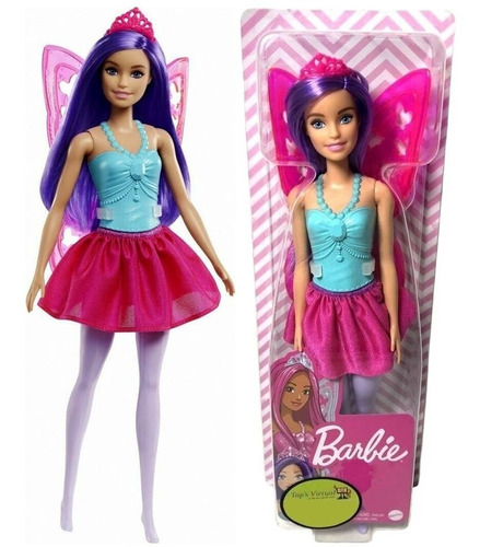 Boneca Barbie Fada Dreamtopia Cabelo Roxo Original Mattel