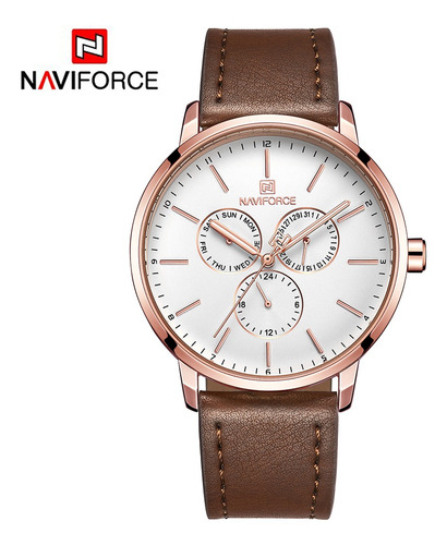 Naviforce Nf3001 Homens Assista Marca Esporte De Quartzo