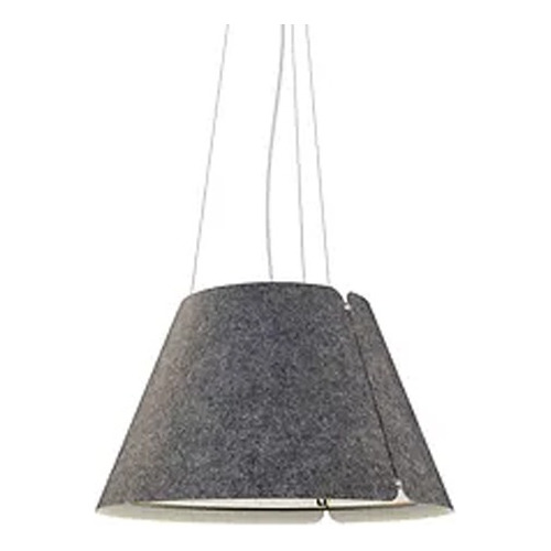 Colgante Shade 45cm E27 Fieltro Gris Oscuro Diseño Imdi