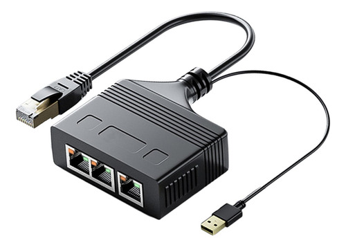 Cable Divisor Ethernet Rj 45, Conector De 1 A 3 1000 Mbps