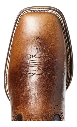 Botas De Cowboy Ocidentais Com Bico Largo E Entalhadas